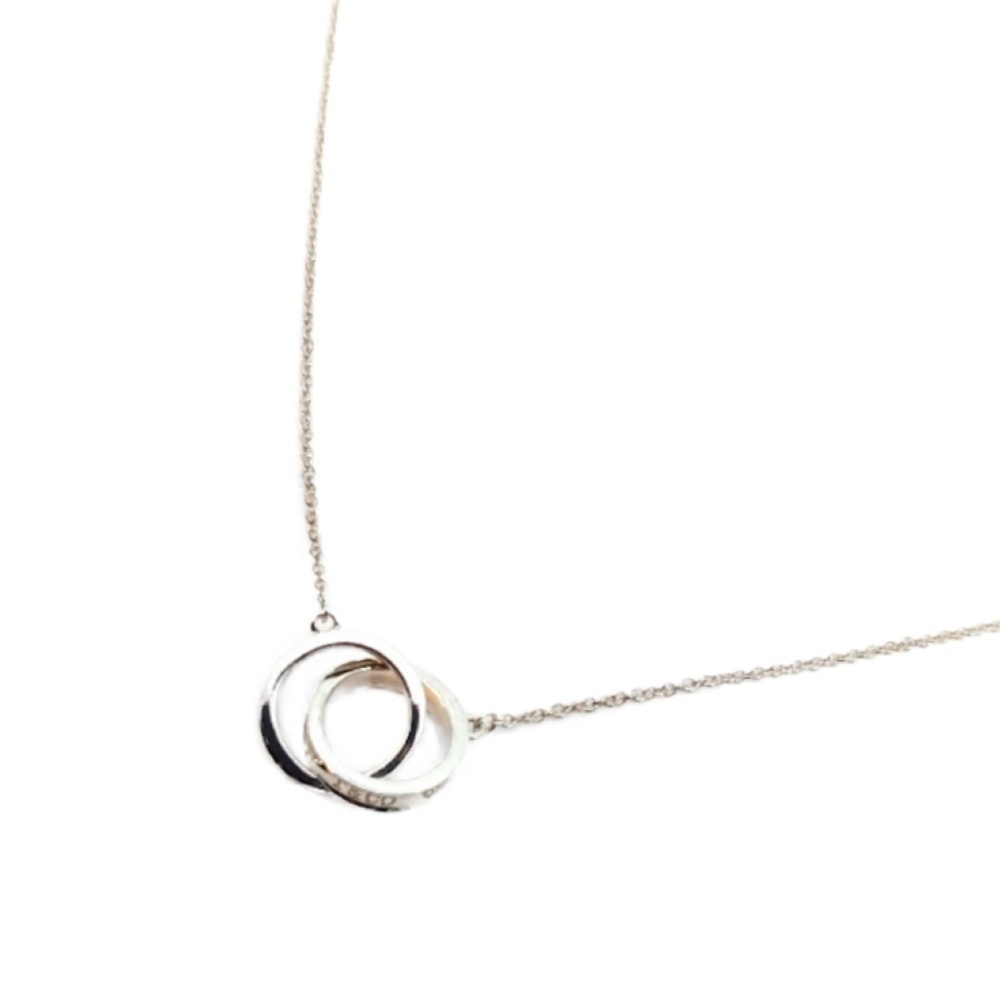 Tiffany Interlocking Necklace Silver